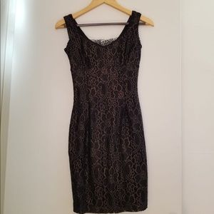Brown lace dress